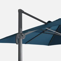Parasol rectangular excéntrico, 3x4m + placas de lastre 50x50cm