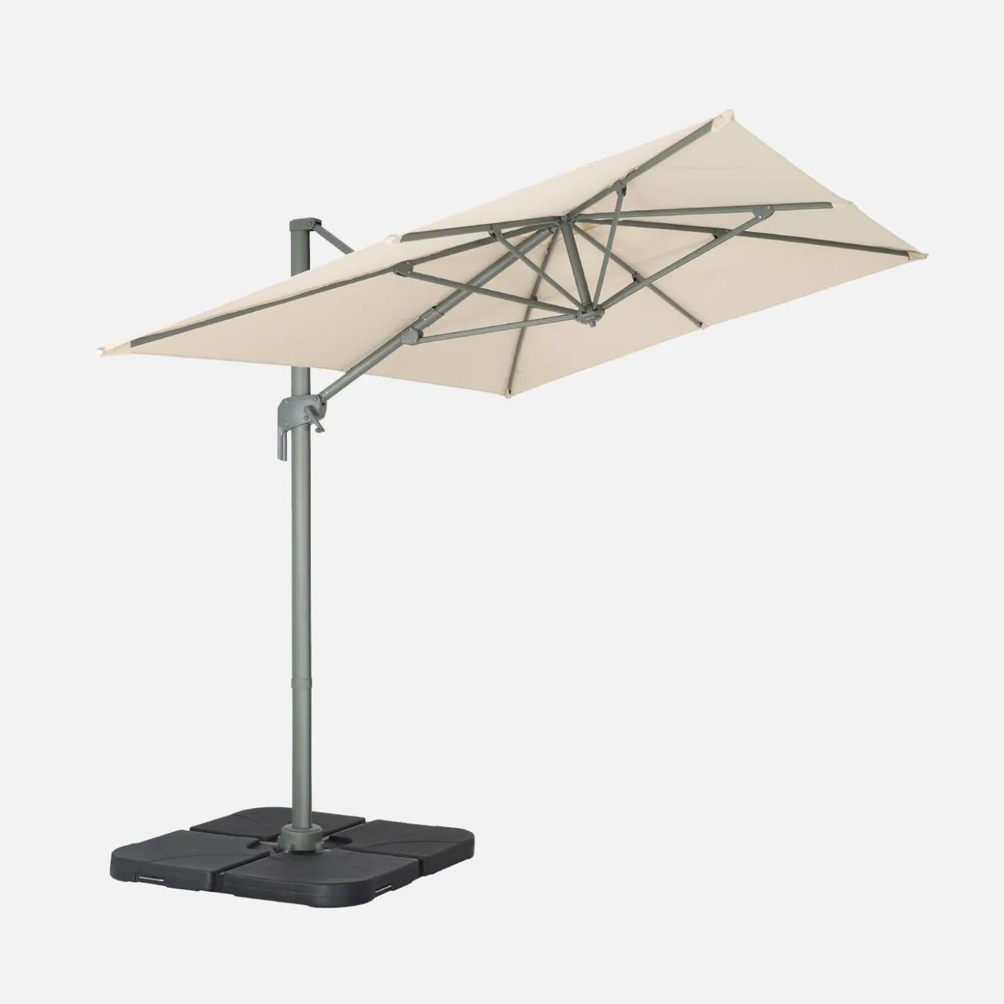 Parasol rectangular excéntrico, 3x2m