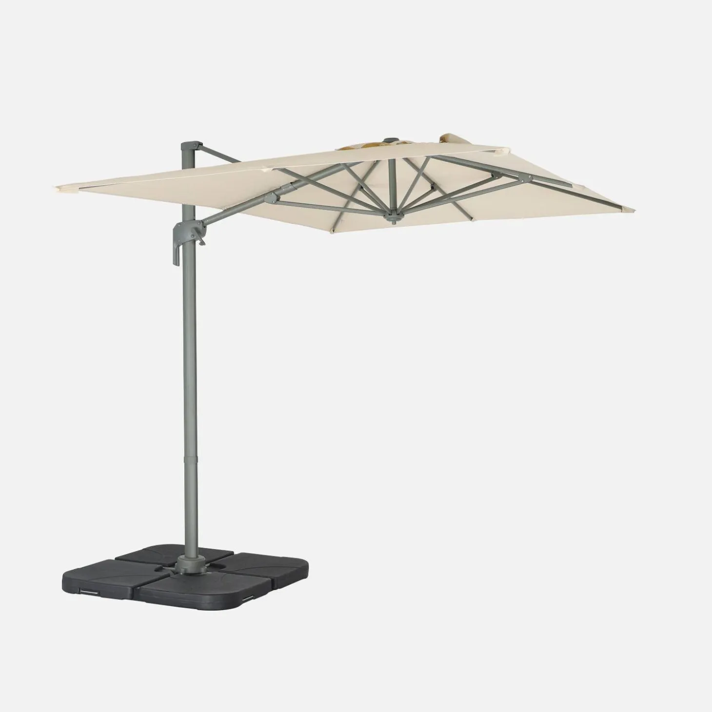 Parasol rectangular excéntrico, 3x2m