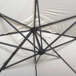 Parasol rectangular excéntrico, 3x4m + placas de lastre 50x50cm