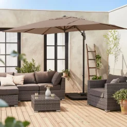 Parasol rectangular excéntrico, 3x2m