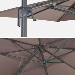 Parasol rectangular excéntrico, 3x2m