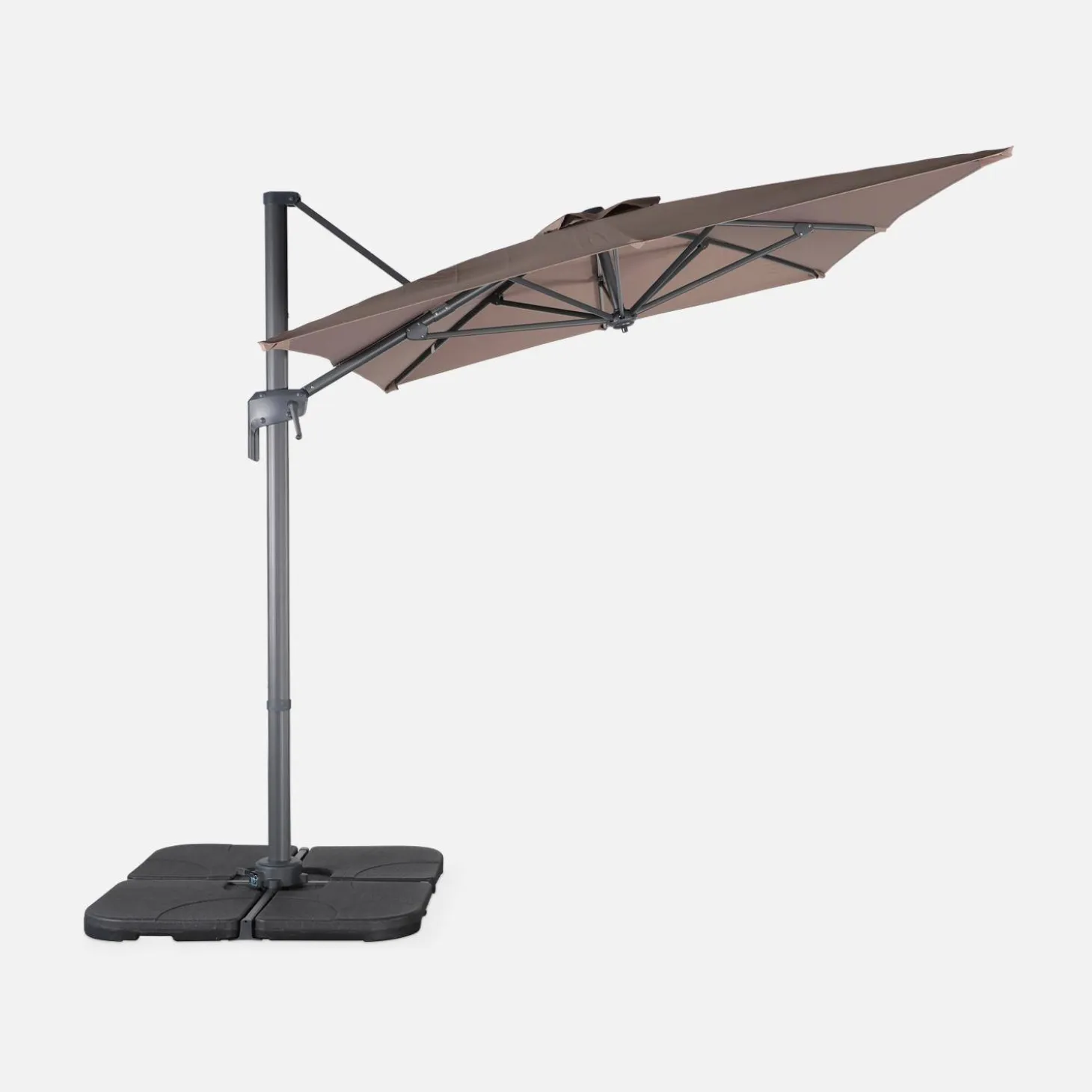 Parasol rectangular excéntrico, 3x2m