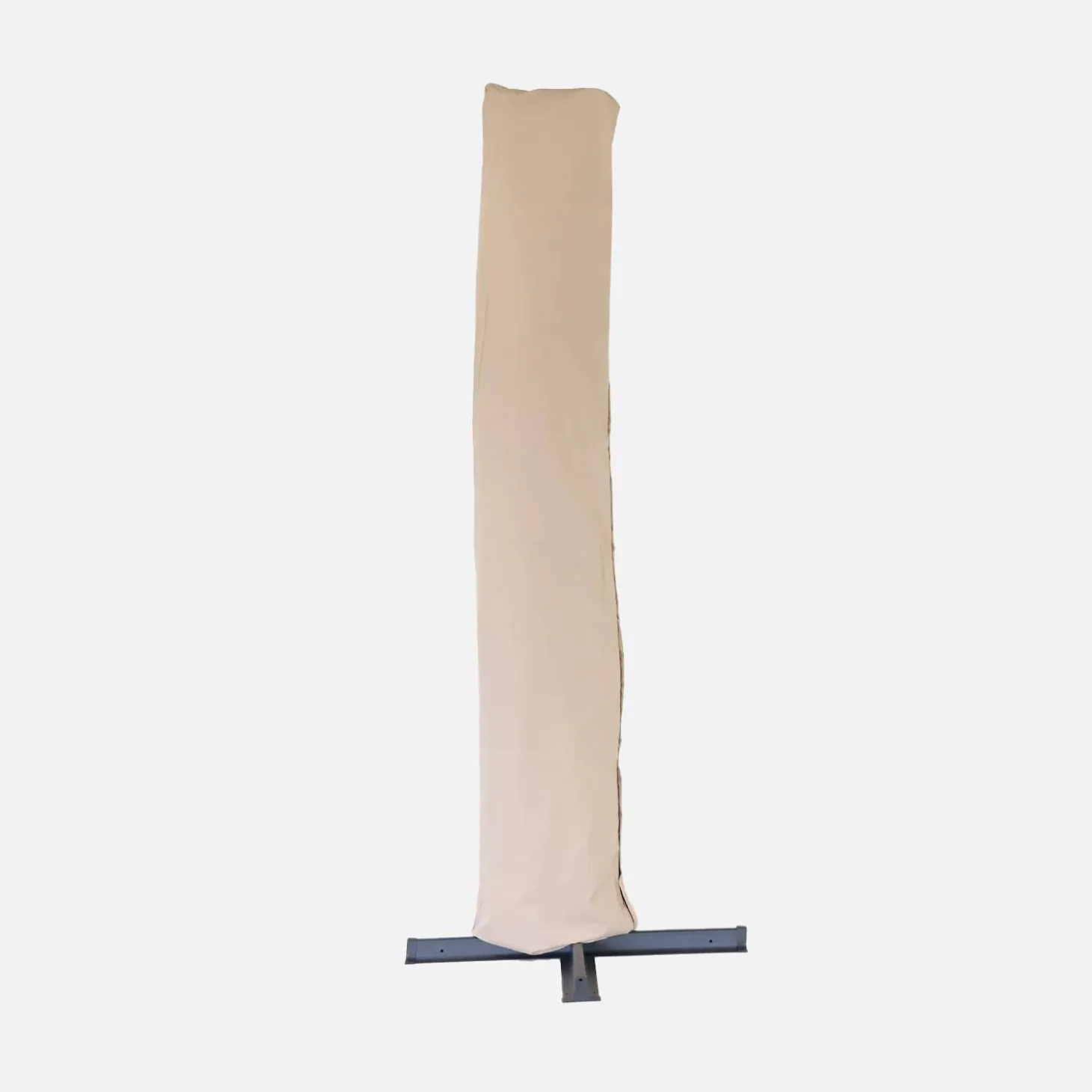 Parasol rectangular excéntrico, 3x4m + losas 50x50cm