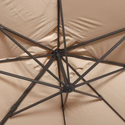 Parasol rectangular excéntrico, 3x4m + losas 50x50cm