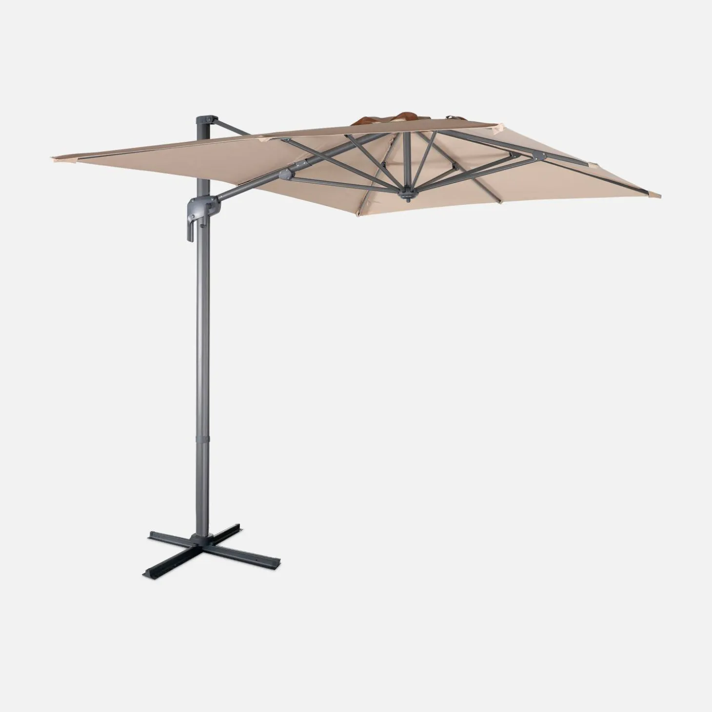 Parasol rectangular excéntrico, 3x2m