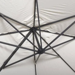 Parasol rectangular excéntrico, 3x4m + losas 50x50cm