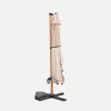 Parasol rectangular excéntrico poste efecto madera, 3x4m