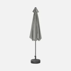 Parasol rectangular poste efecto madera, 3x3m