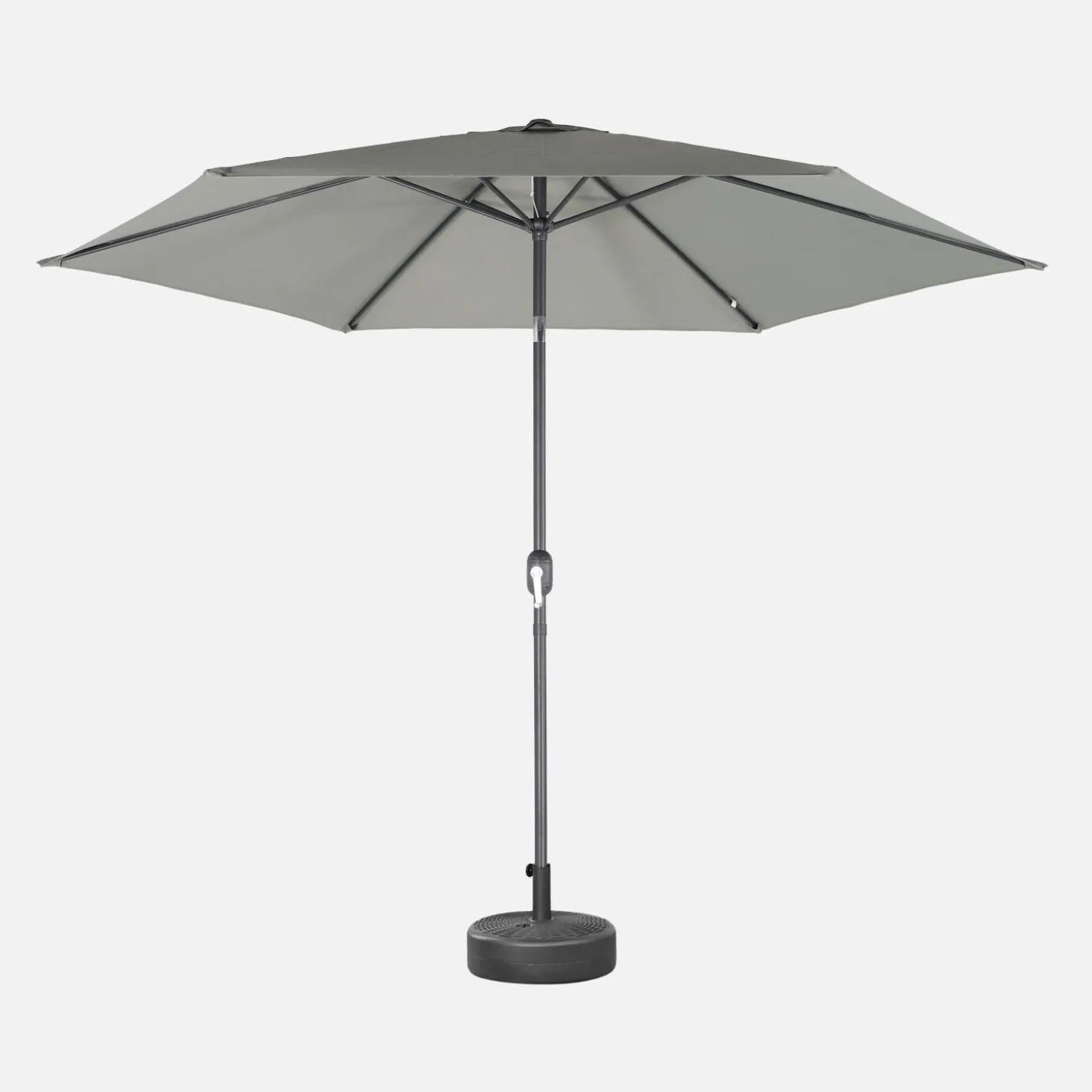 Parasol rectangular poste efecto madera, 3x3m