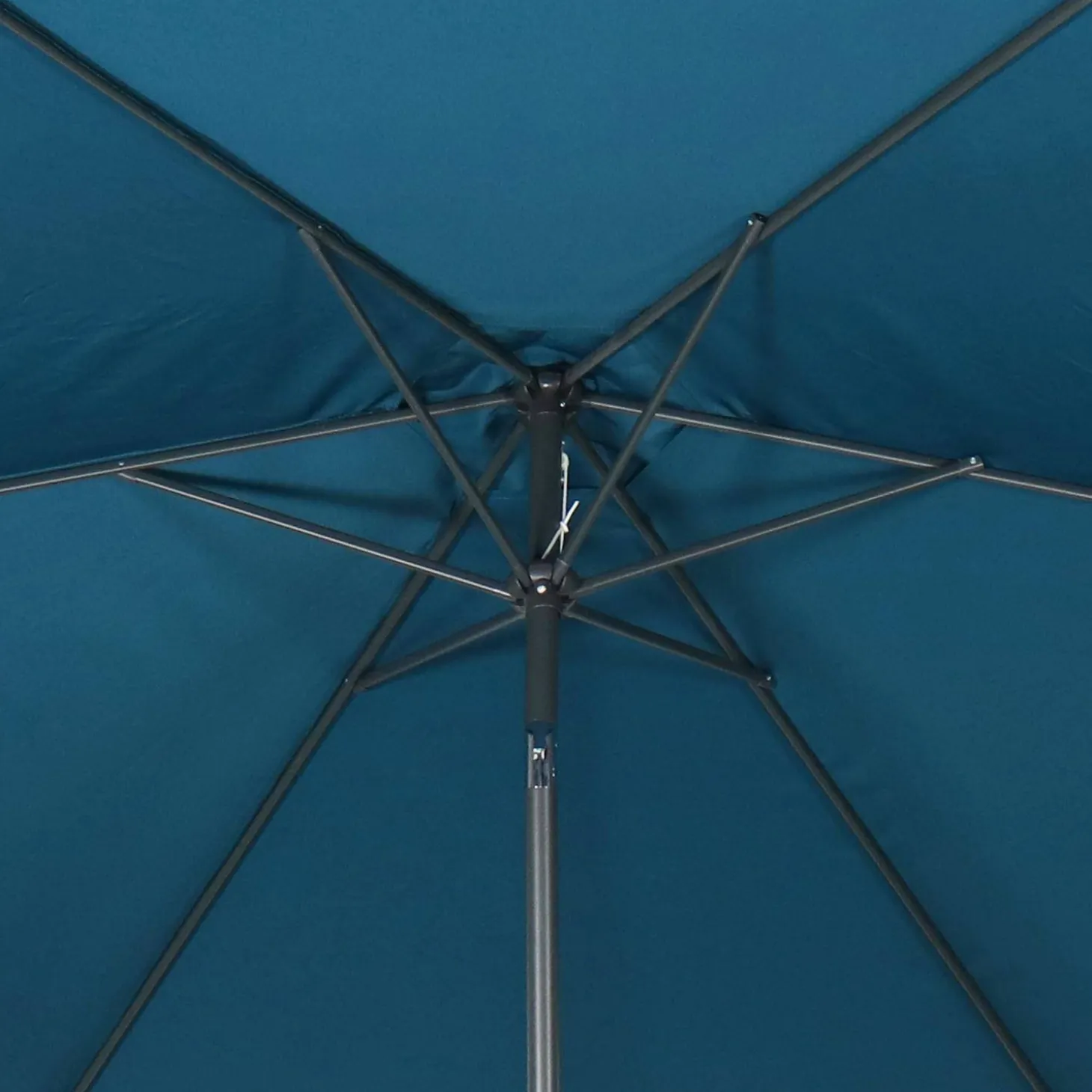 Parasol rectangular poste efecto madera, 3x3m