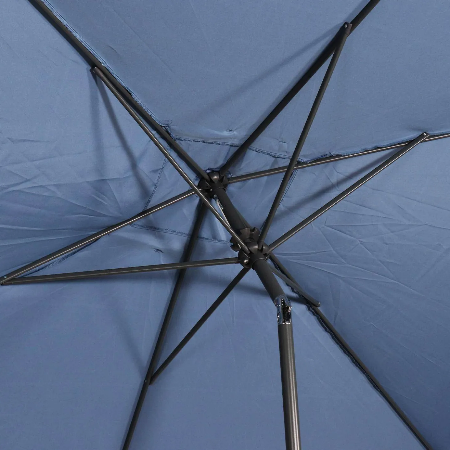 Parasol rectangular poste efecto madera, 2x3m