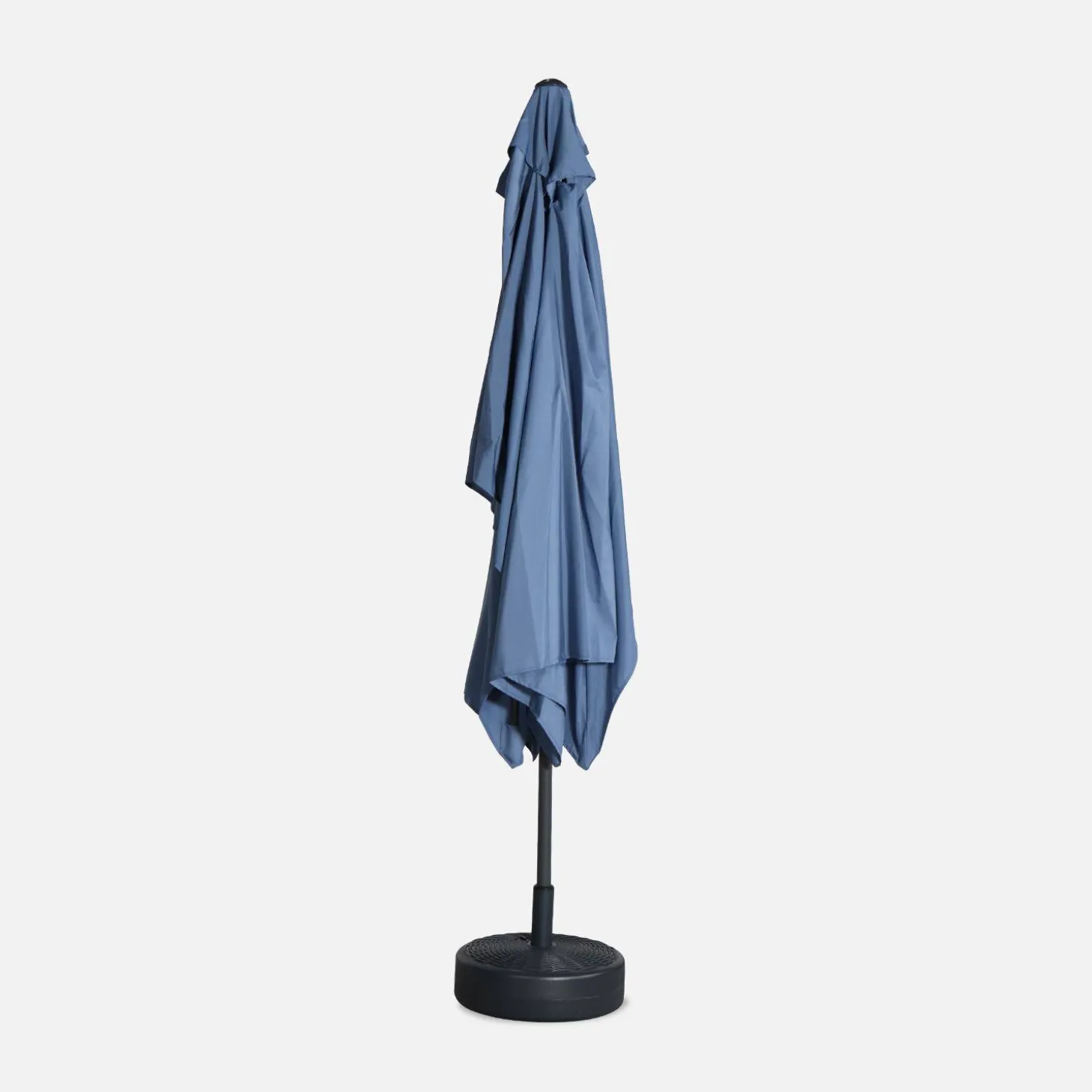Parasol rectangular poste efecto madera, 2x3m