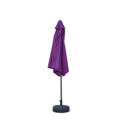 Parasol rectangular poste efecto madera, 3x3m