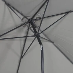 Parasol rectangular poste efecto madera, 2x3m