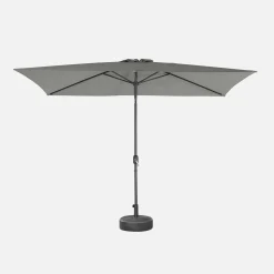 Parasol rectangular poste efecto madera, 2x3m