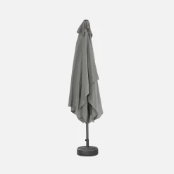 Parasol rectangular poste efecto madera, 2x3m