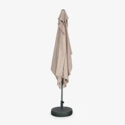 Parasol rectangular poste efecto madera, 2x3m