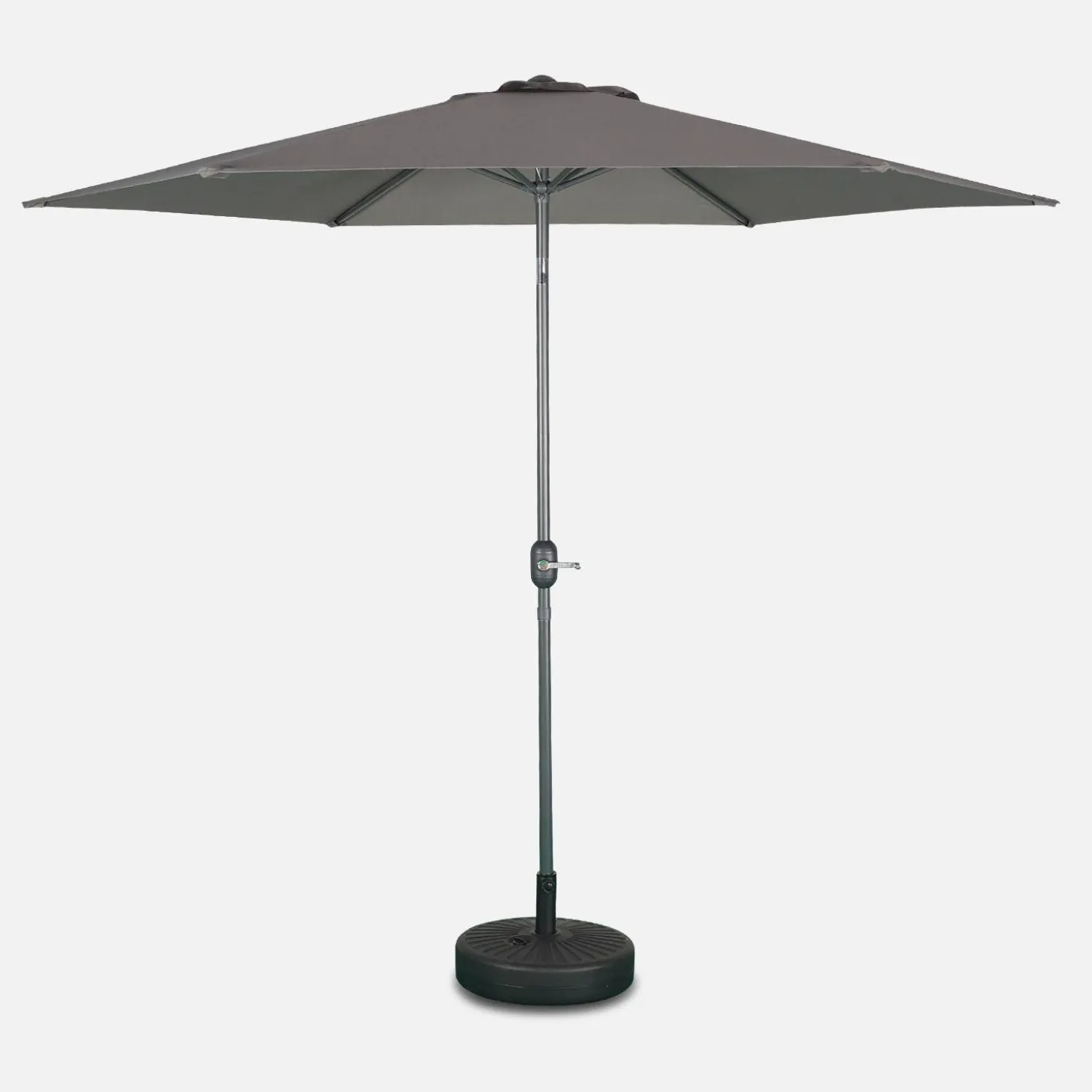 Parasol rectangular poste efecto madera, 3x3m
