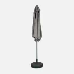 Parasol rectangular poste efecto madera, 3x3m