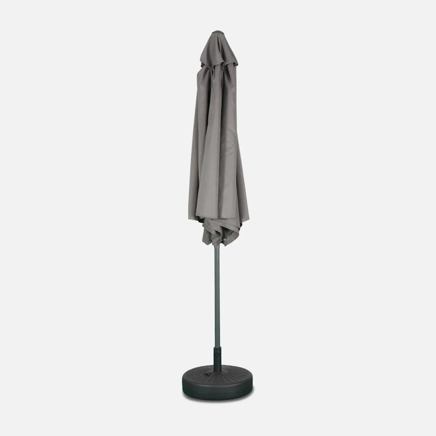 Parasol rectangular poste efecto madera, 3x3m