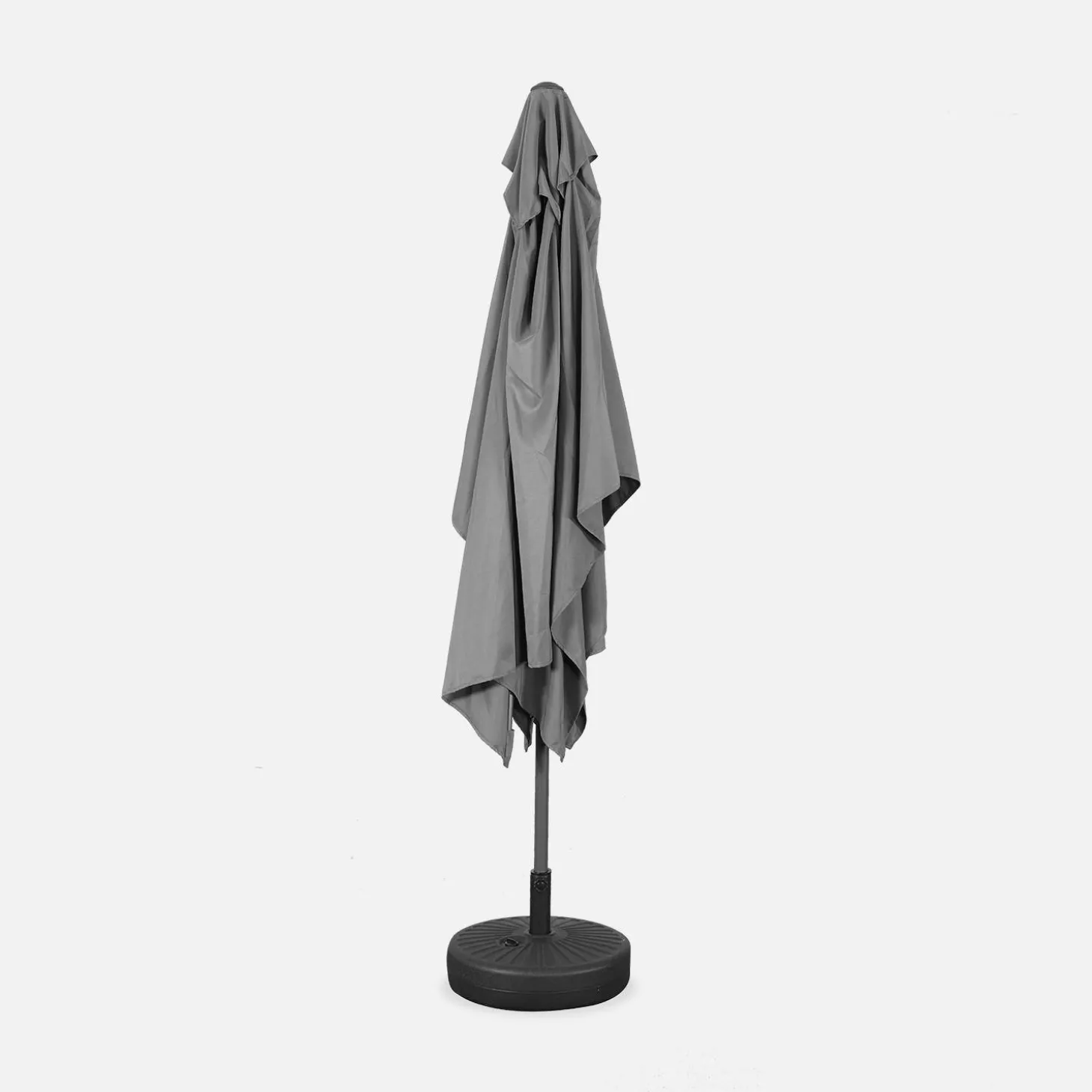 Parasol rectangular poste efecto madera, 2x3m