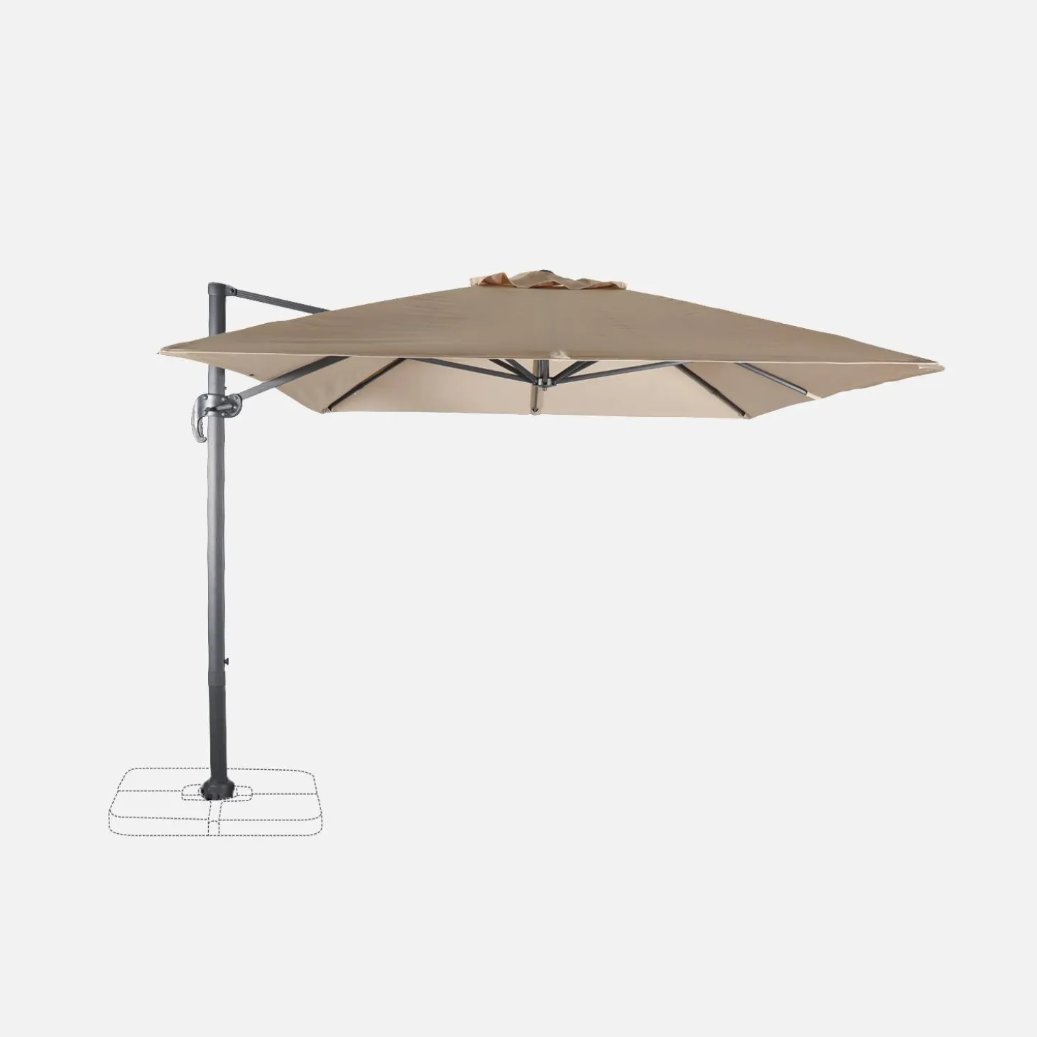 Parasol rectangular, 3x4m