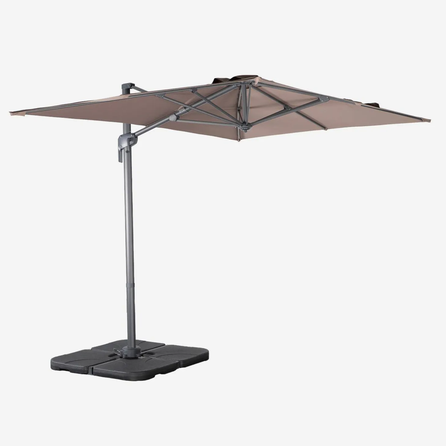 Parasol rectangular 2x3m + 4 losas de 50cm