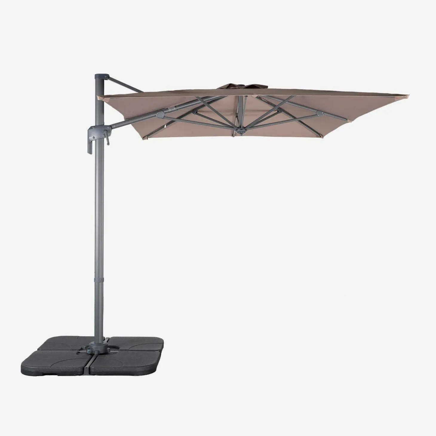 Parasol rectangular 2x3m + 4 losas de 50cm