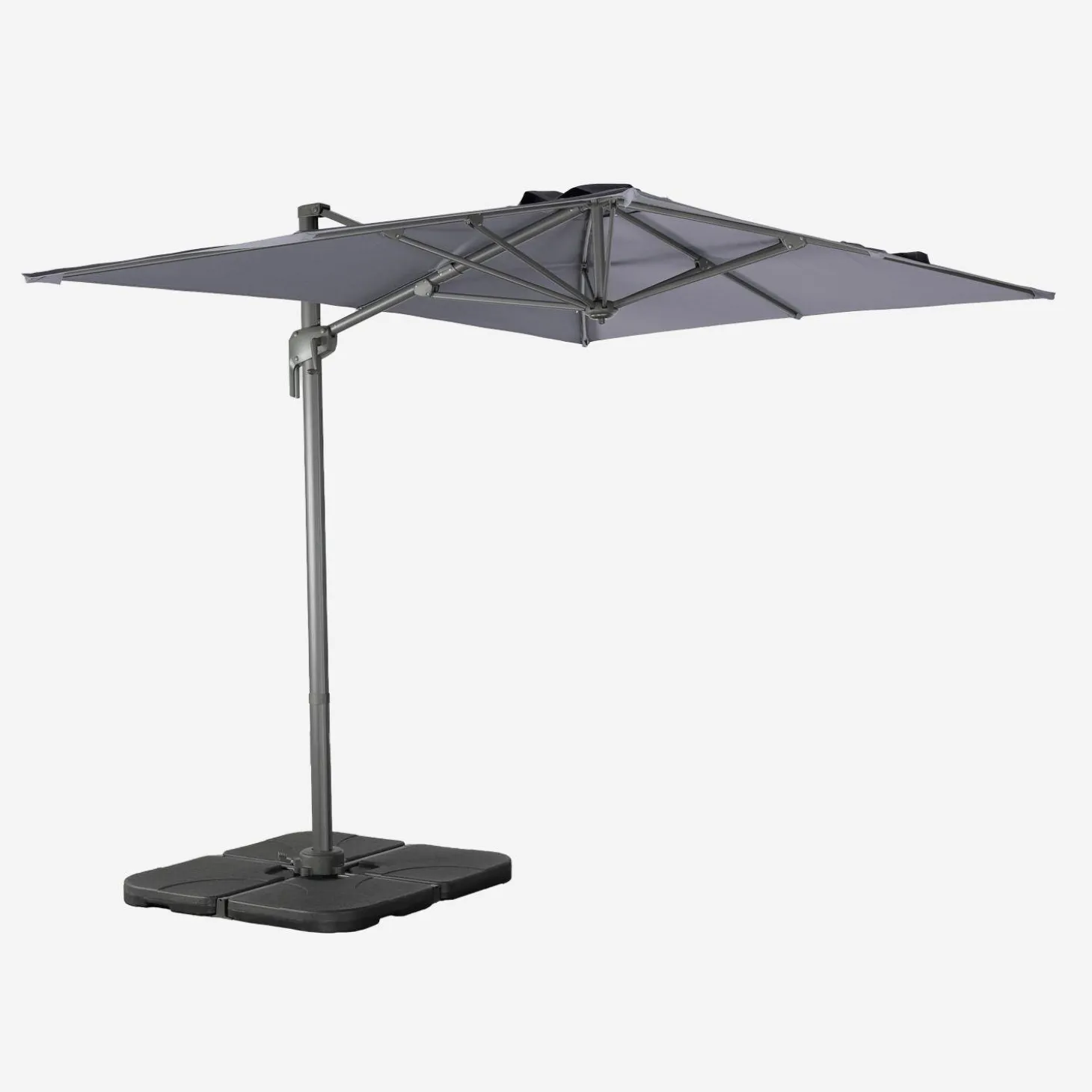 Parasol rectangular 2x3m + 4 losas de 50cm