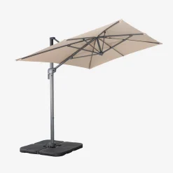 Parasol rectangular 2x3m + 4 losas de 50cm