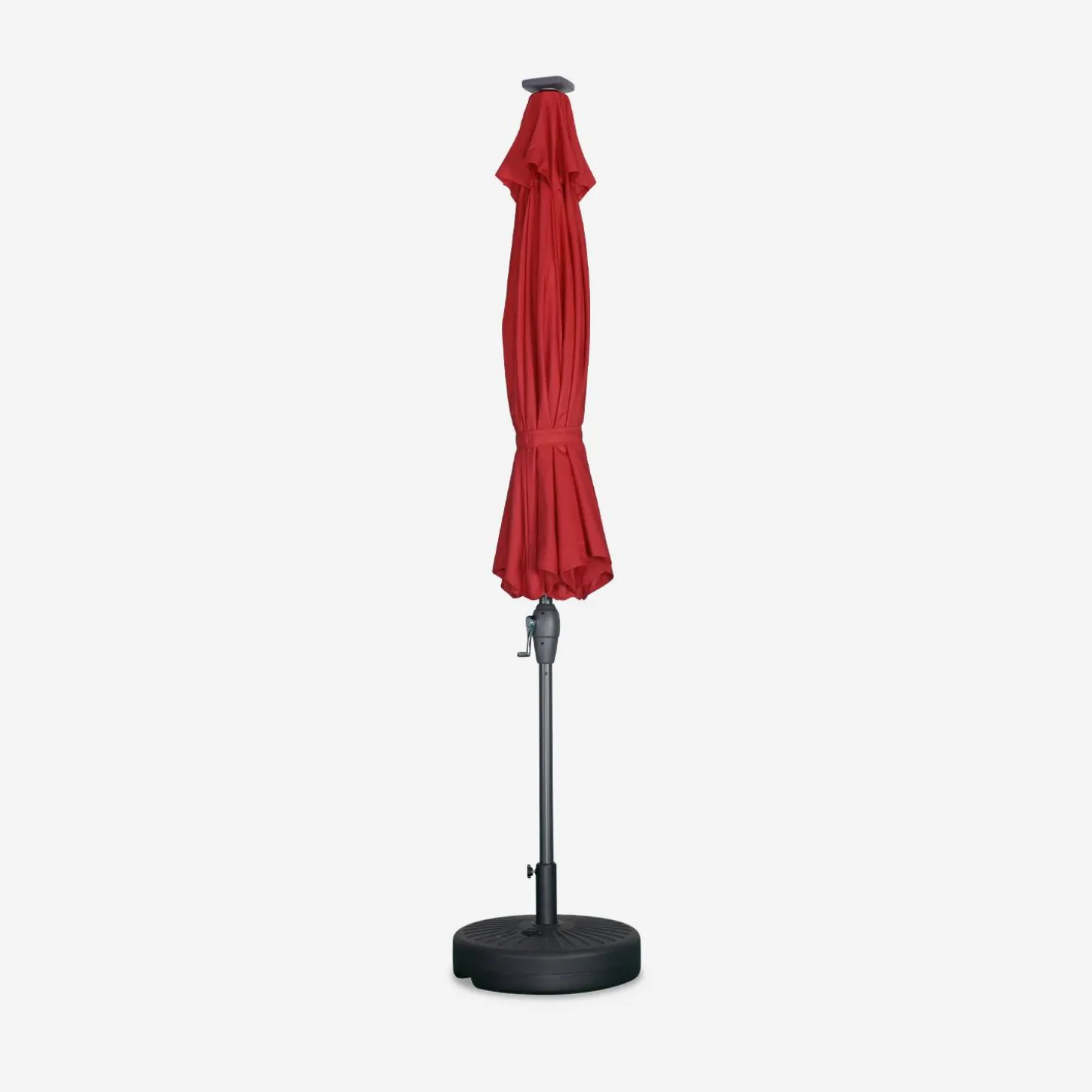 Parasol redondo con LED, Ø2,7m