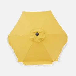 Parasol redondo recta con flecos, Ø2m