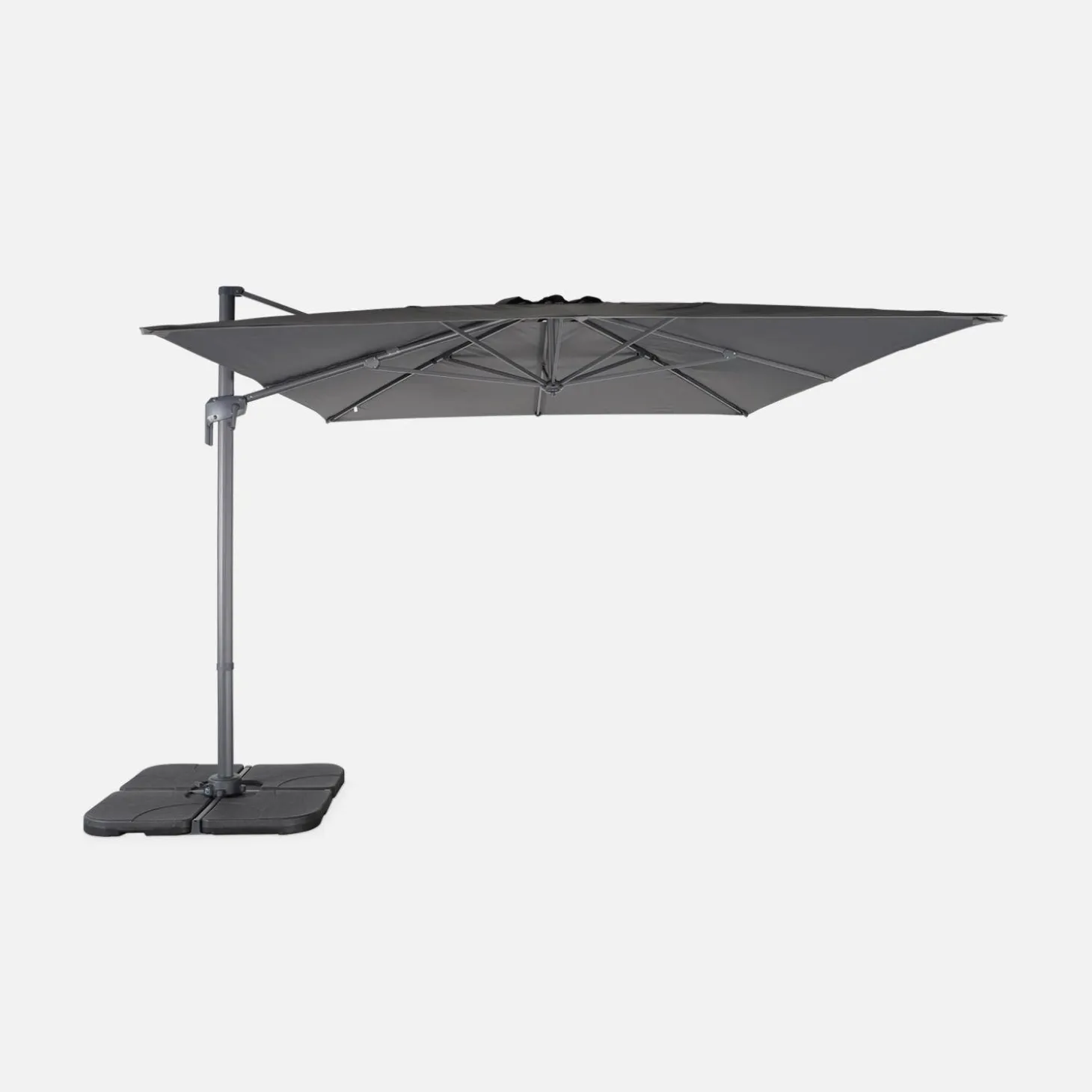 Parasol 3x4m rectangular desplazado