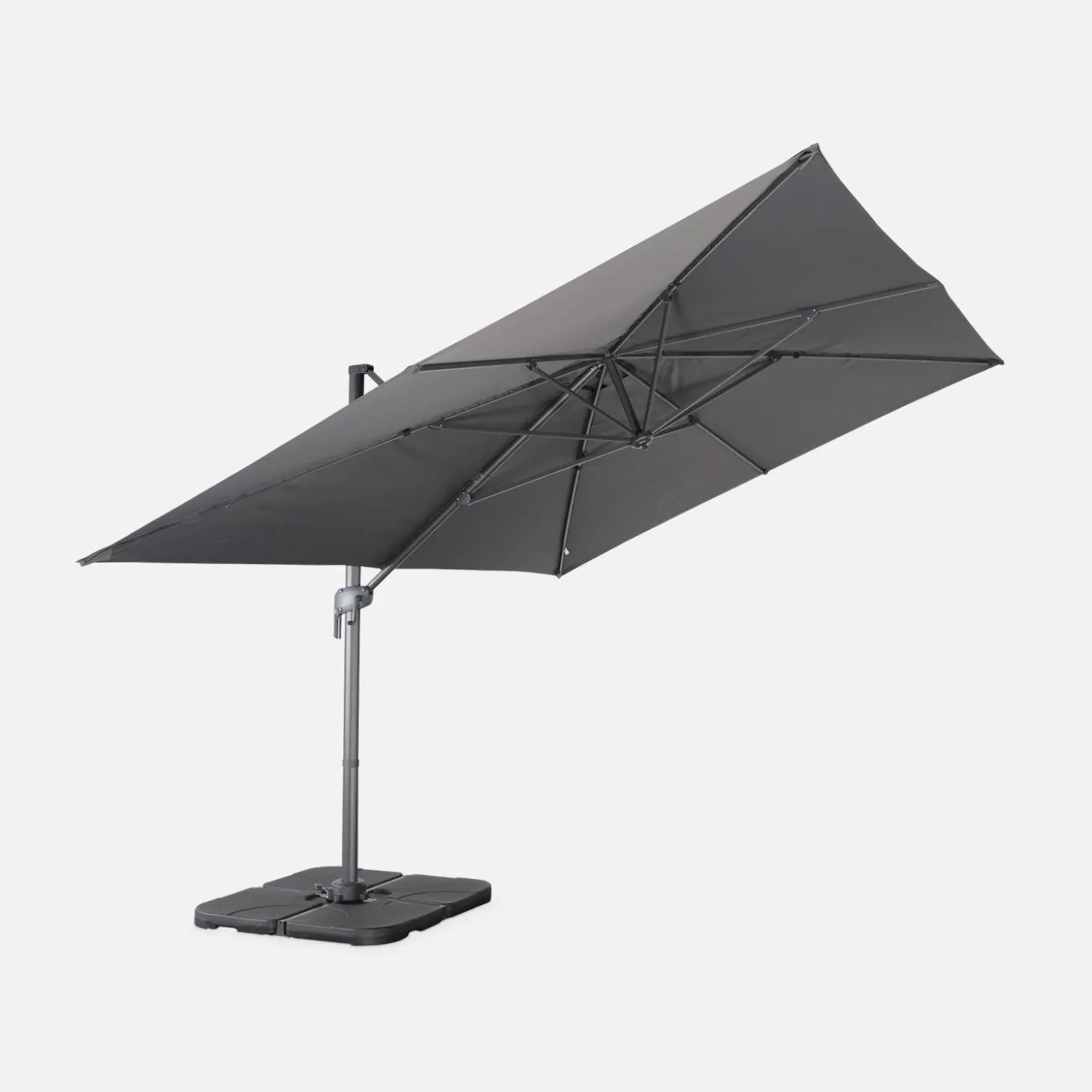 Parasol 3x4m rectangular desplazado