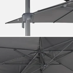 Parasol 3x4m rectangular desplazado