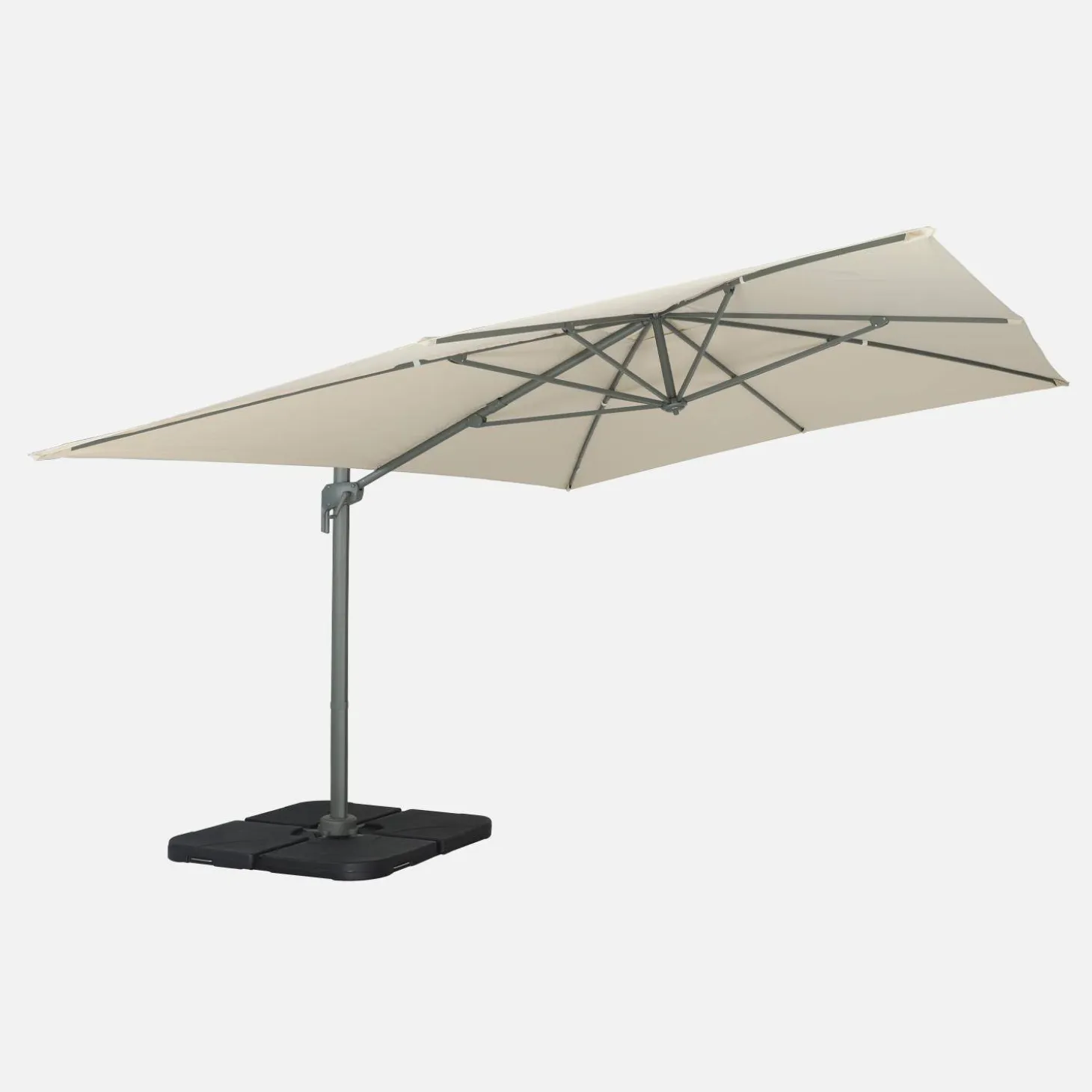Parasol 3x4m rectangular desplazado