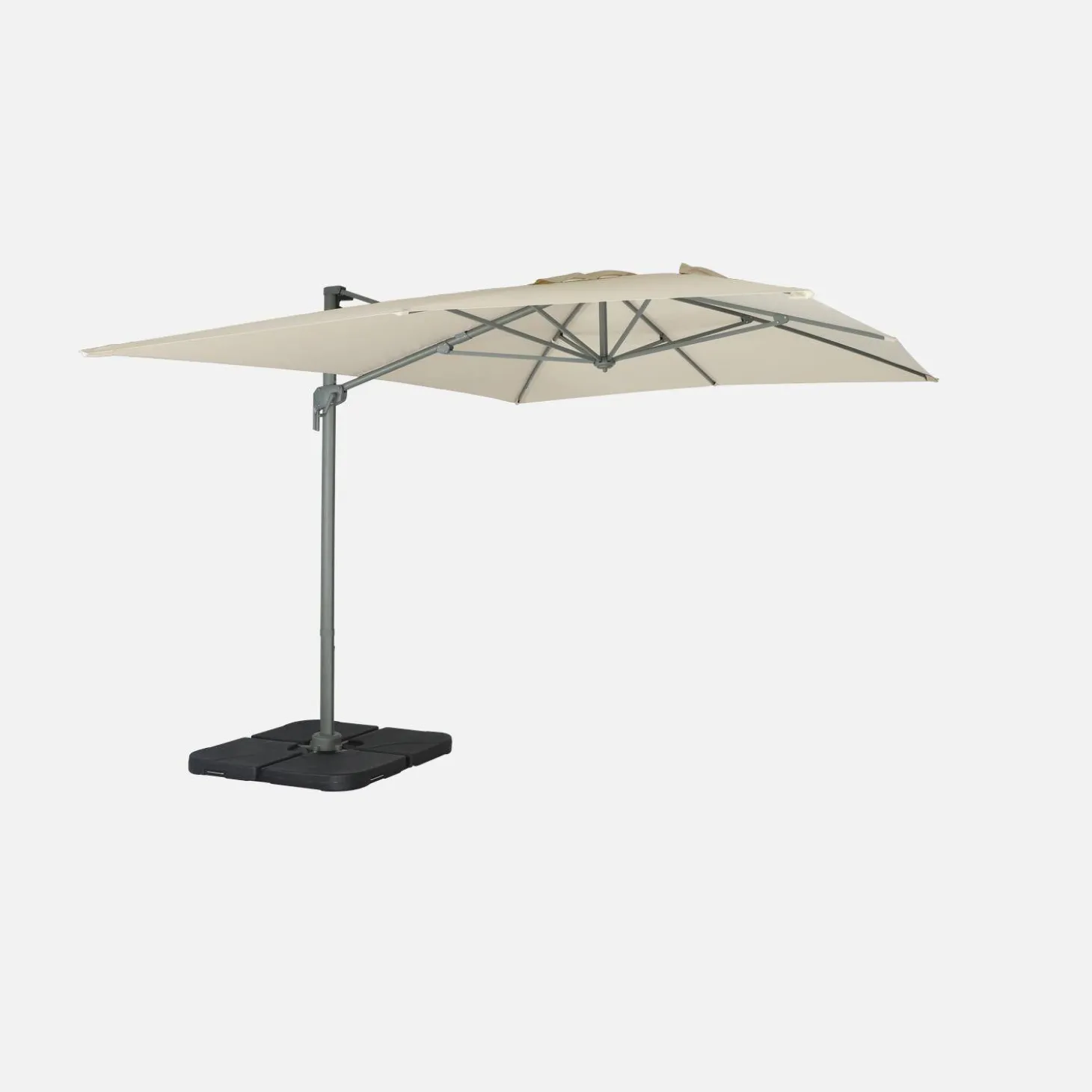Parasol 3x4m rectangular desplazado