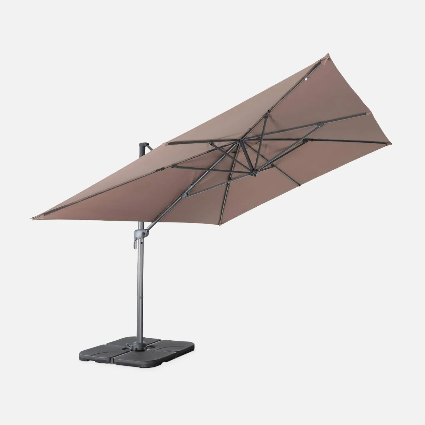 Parasol 3x4m rectangular desplazado