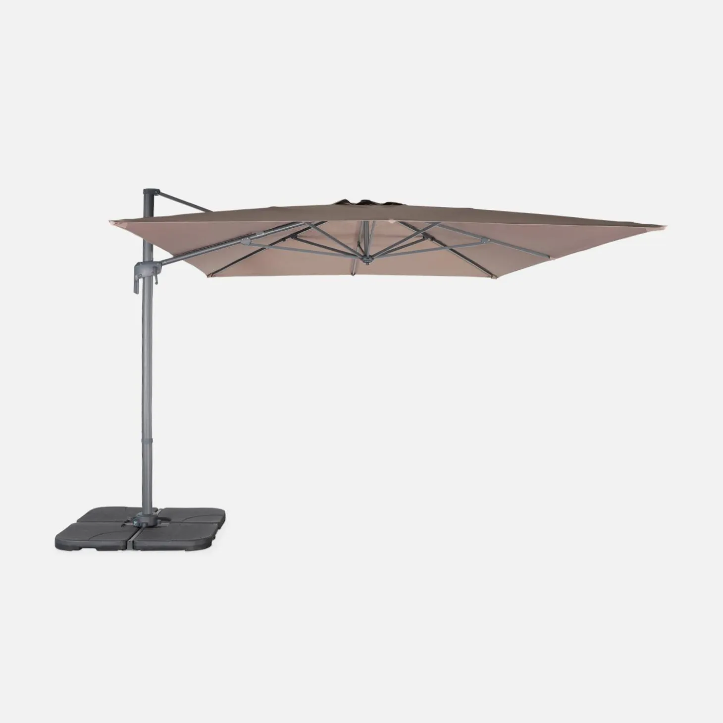 Parasol 3x4m rectangular desplazado