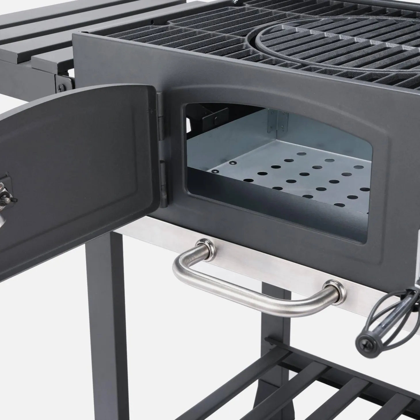 Parrilla de carbón con funda
