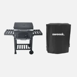 Parrilla de carbón con funda