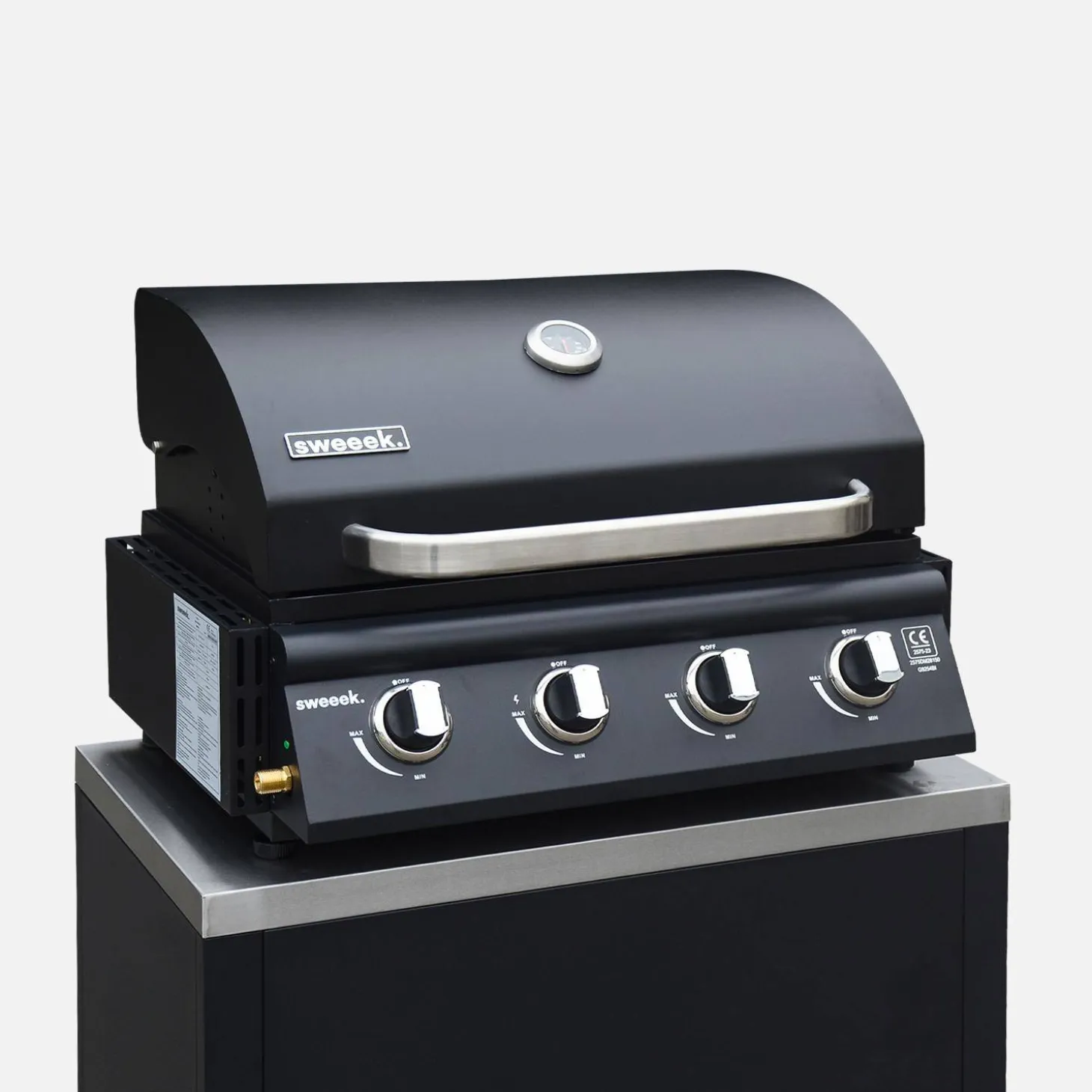 Parrilla de gas 4 quemadores empotrable