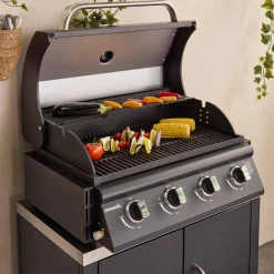 Parrilla de gas 4 quemadores empotrable