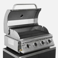Parrilla de gas 4 quemadores empotrable