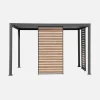 Persiana de aluminio efecto madera de 1.3m