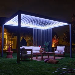 Persiana vertical para pérgola bioclimática,4m Triomphe de 3x4m