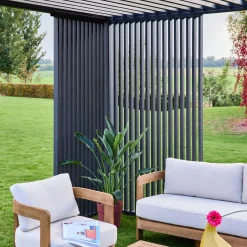 Persiana vertical para pérgola bioclimática,4m Triomphe de 3x4m