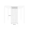 Persiana vertical para pégola de lamas verticales de 3m