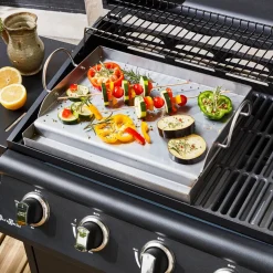 Placa plancha universal para barbacoa, 40cm